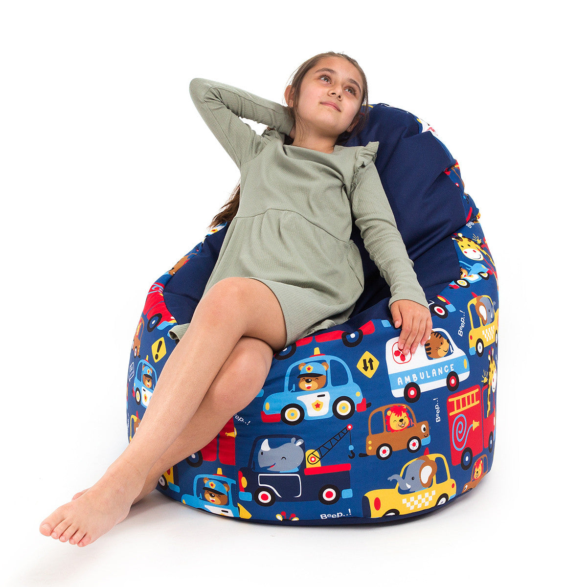 Pouf Poltrona a Sacco Seduta Yoko Design Modern in Poliestere