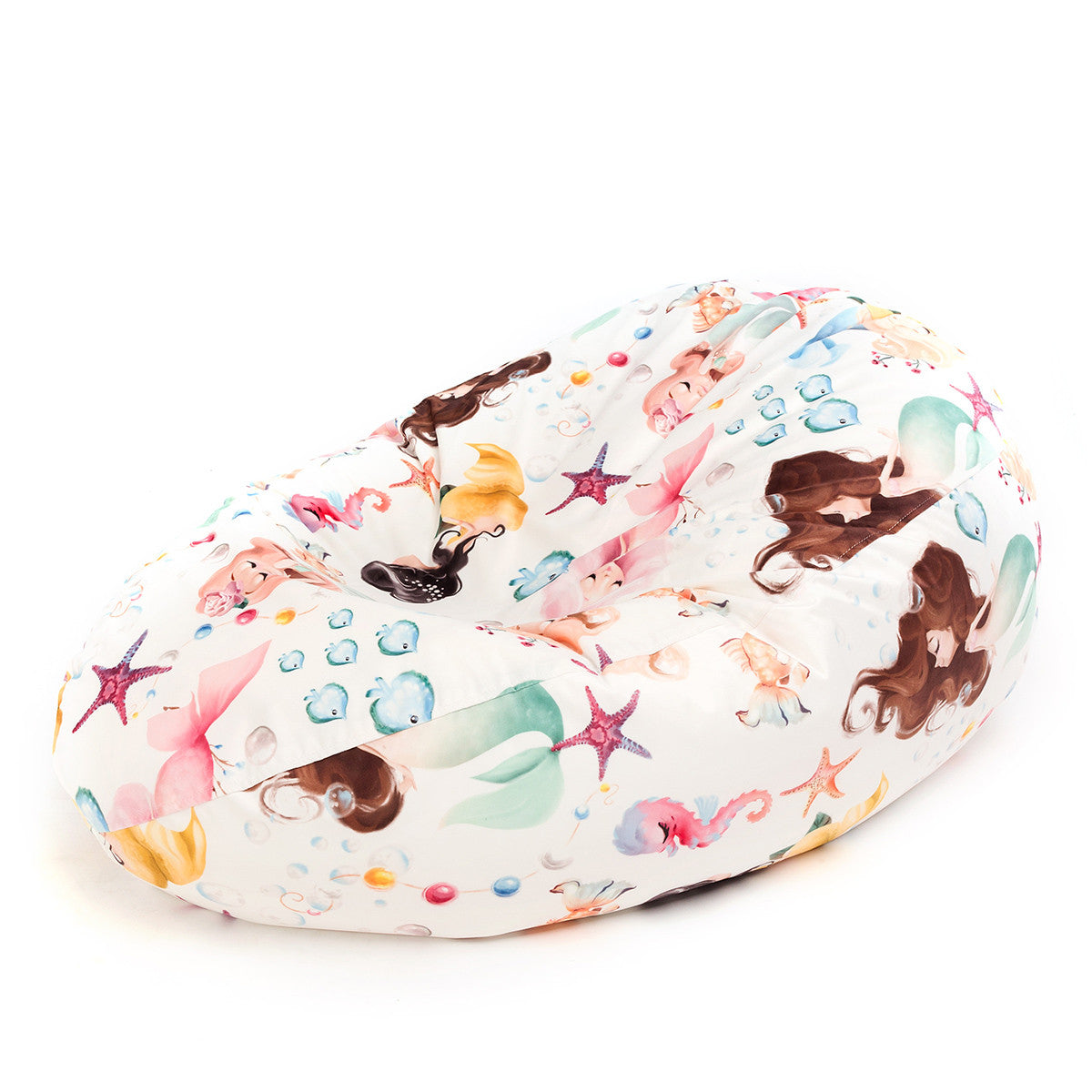 Pouf Poltrona Sacco in Morbido Tessuto Pile di Velluto fantasia Design sfoderabile