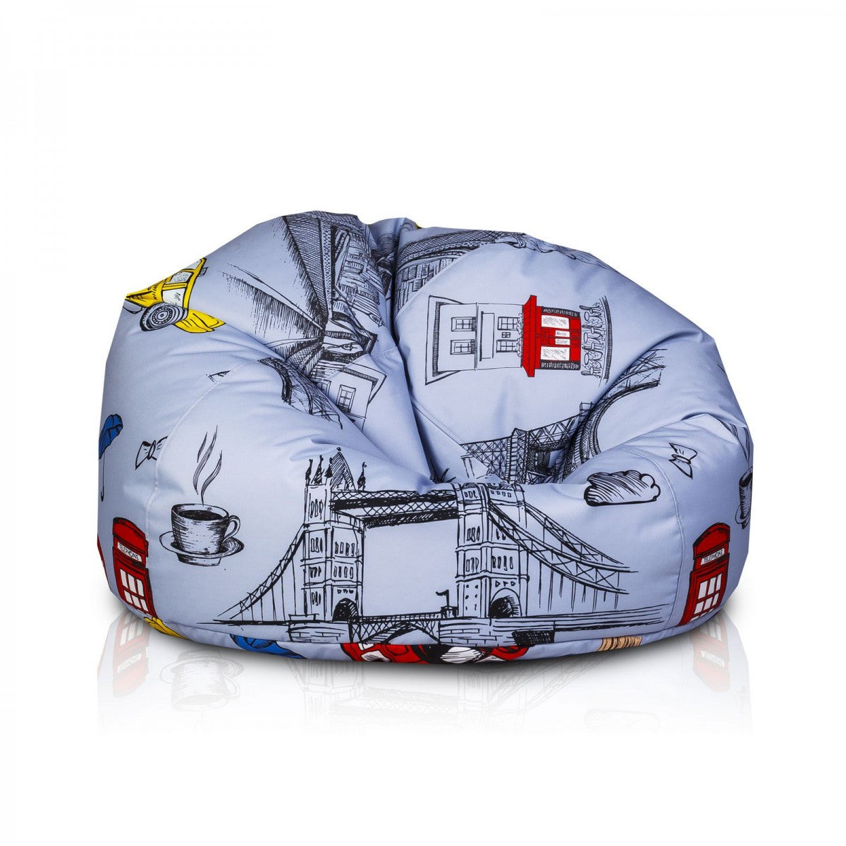 Pouf poltrona sacco sakwa m poliestere modern