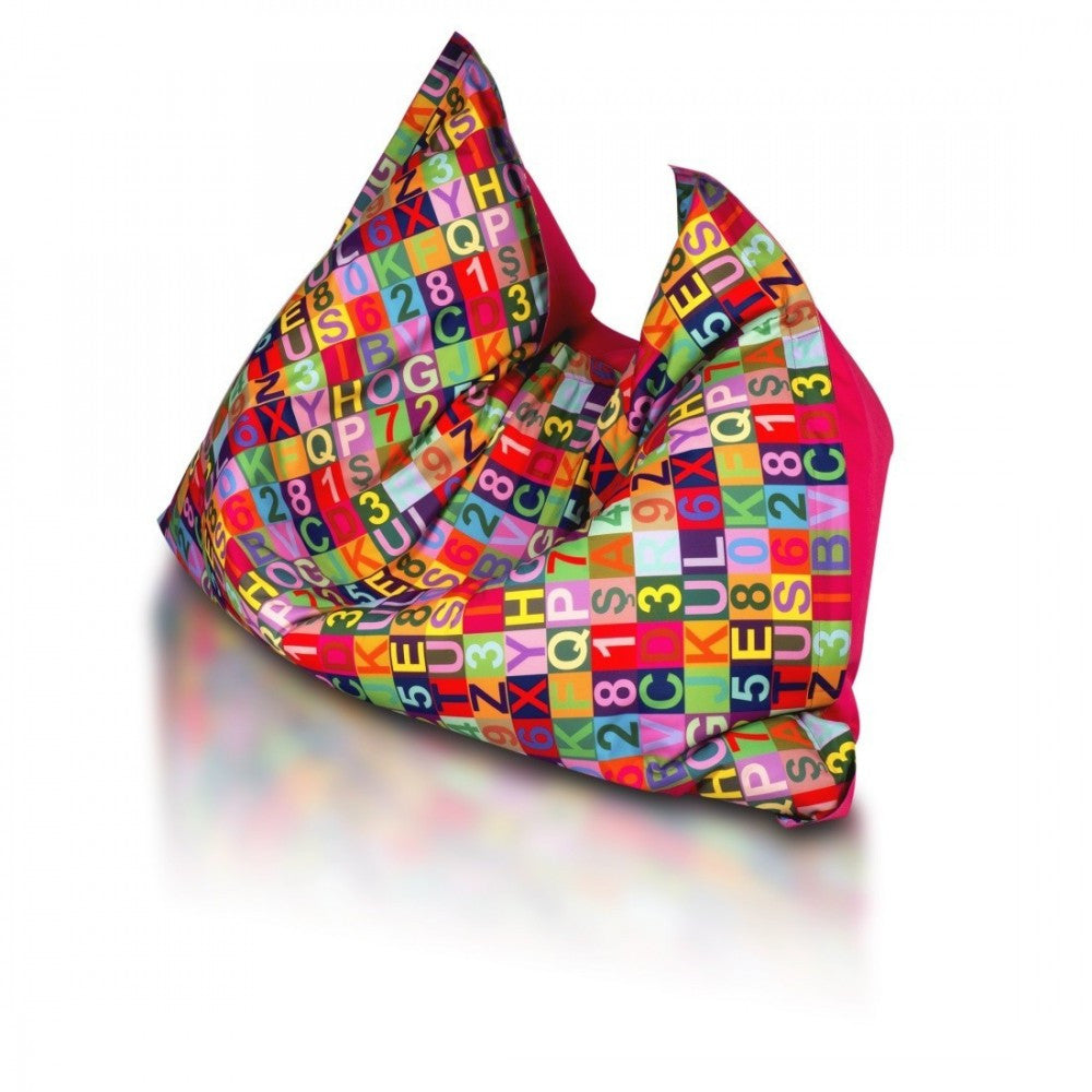 Cuscino S Pouf Poltrona Sacco in Poliestere Design Sfoderabile 100x140cm
