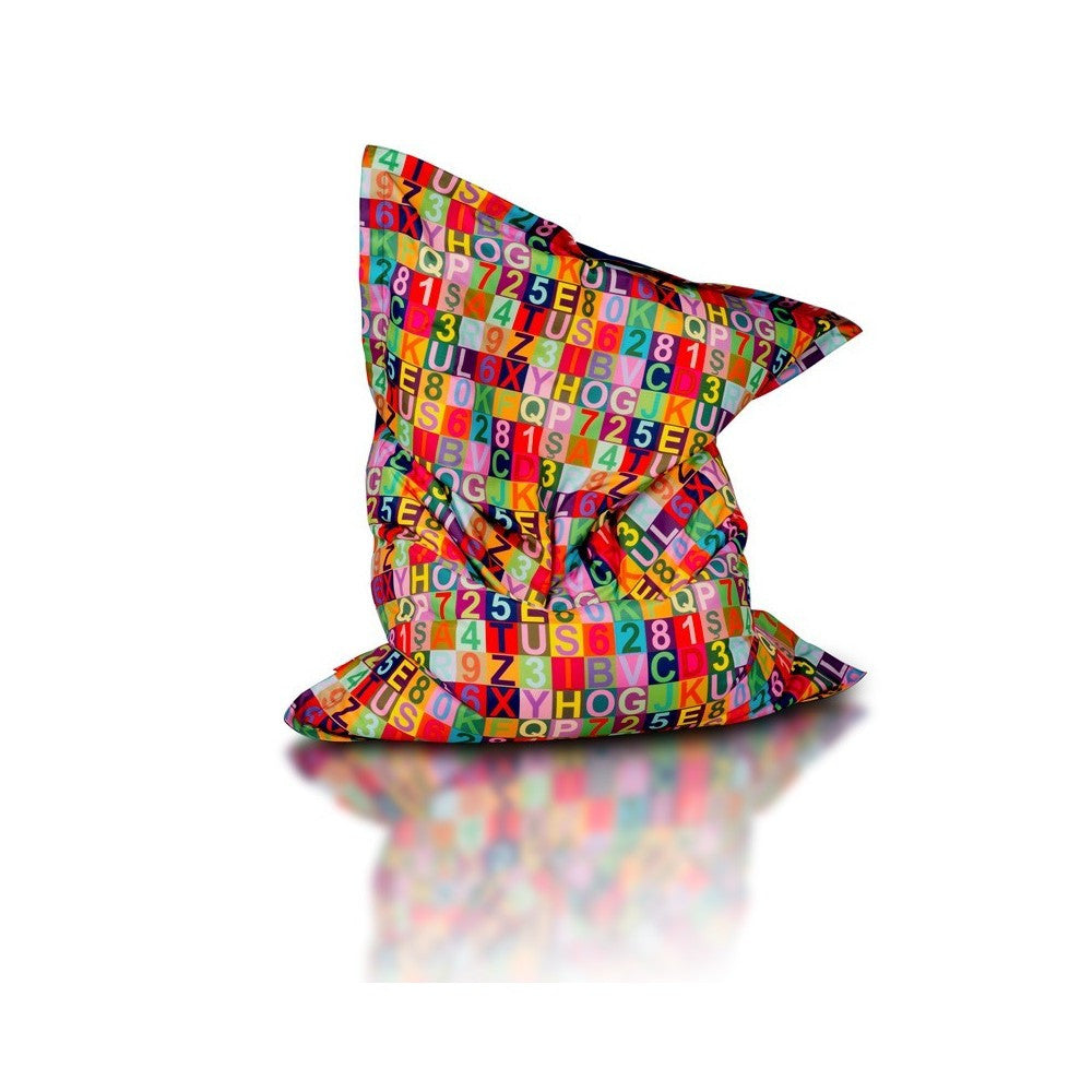 Cuscino S Pouf Poltrona Sacco in Poliestere Design Sfoderabile 100x140cm