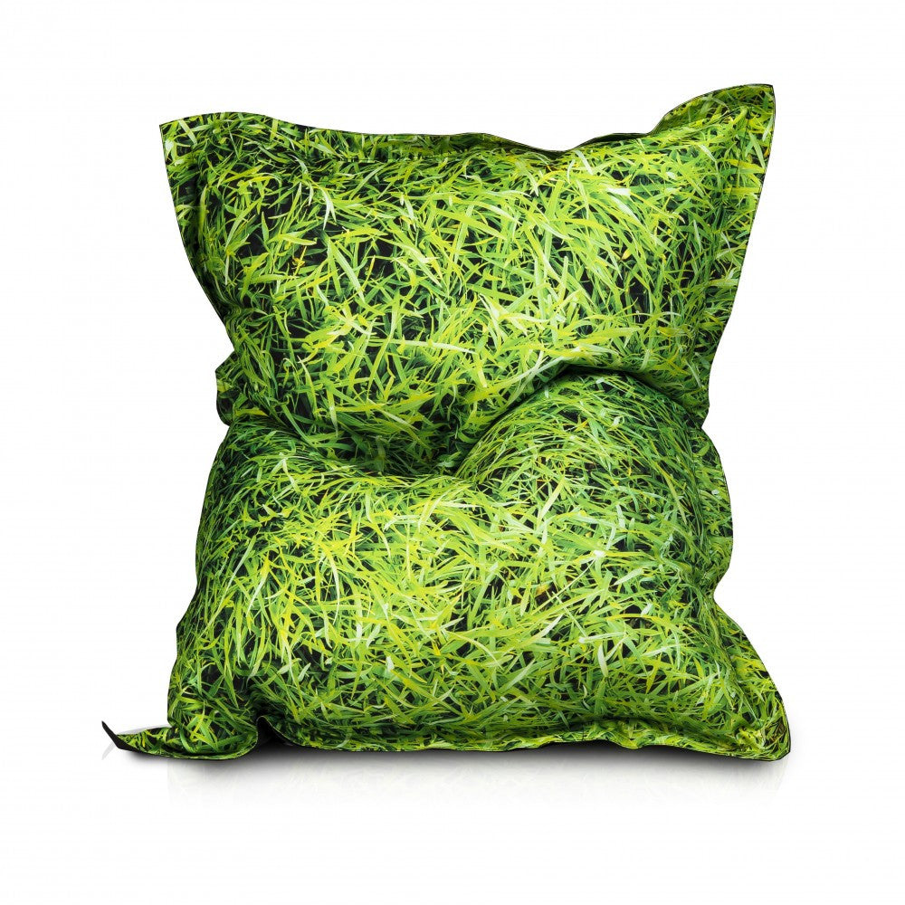 Cuscino S Pouf Poltrona Sacco in Poliestere Design Sfoderabile 100x140cm