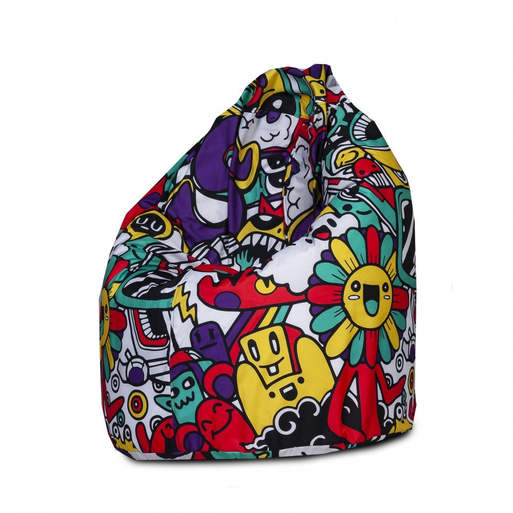 Pouf Poltrona a Sacco L Poliestere Fantasia Modern
