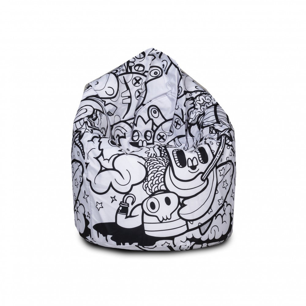 Pouf Poltrona a Sacco L Poliestere Fantasia Modern
