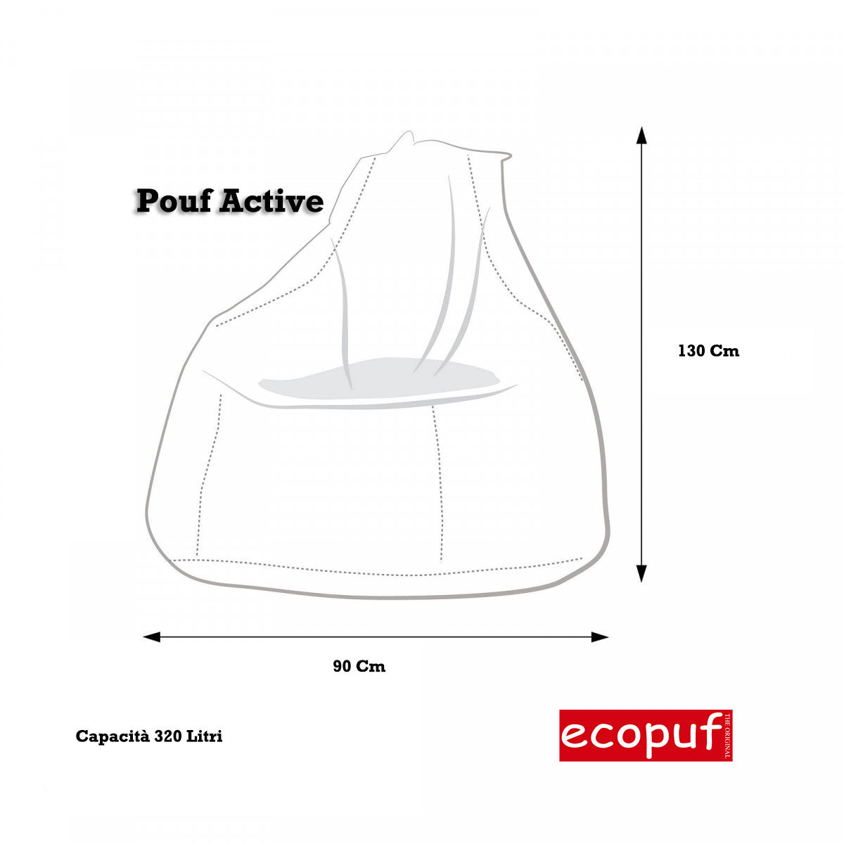 Pouf Poltrona Sacco Design Impermeabile Zanotta