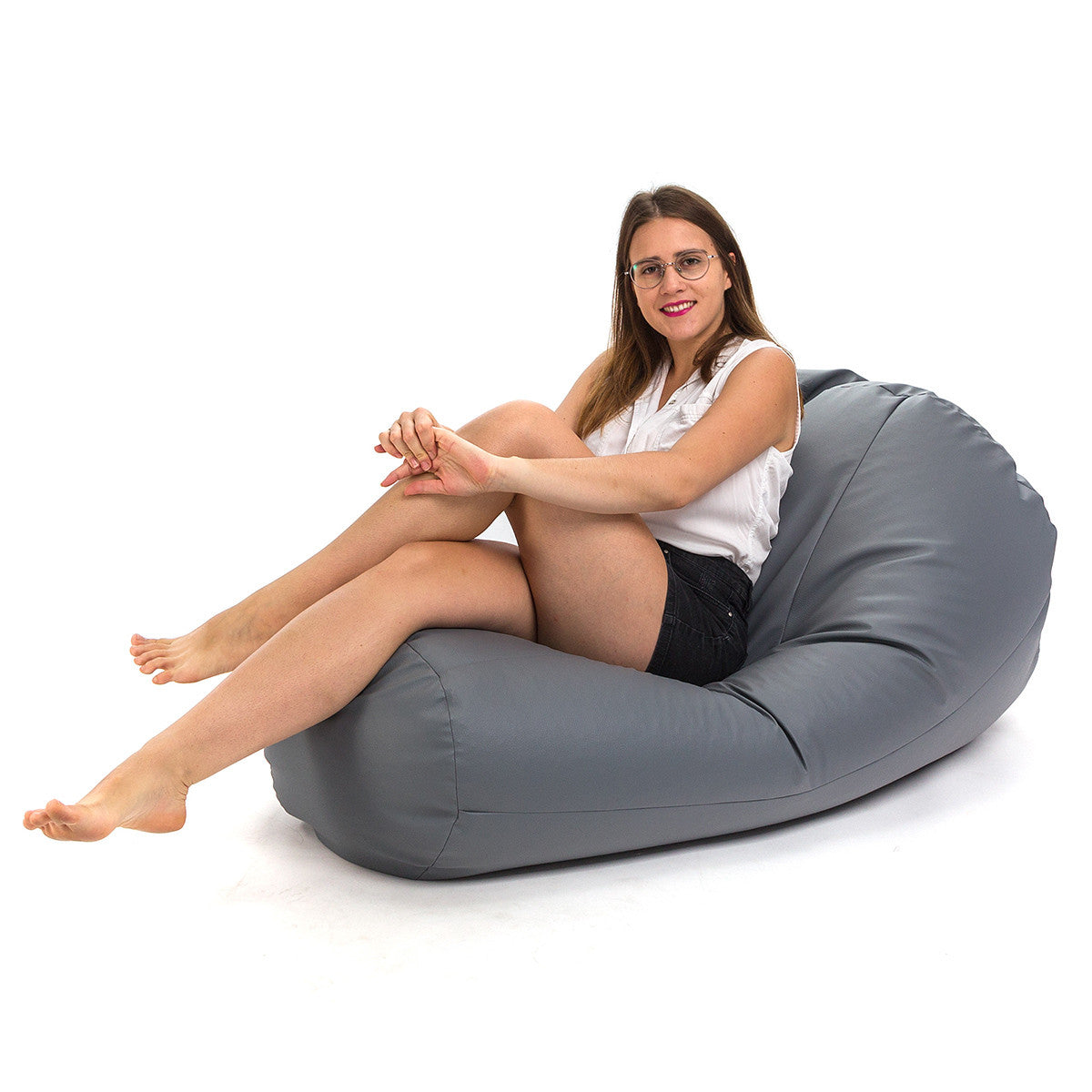 Pouf Poltrona Sacco Active in Tessuto Ecopelle
