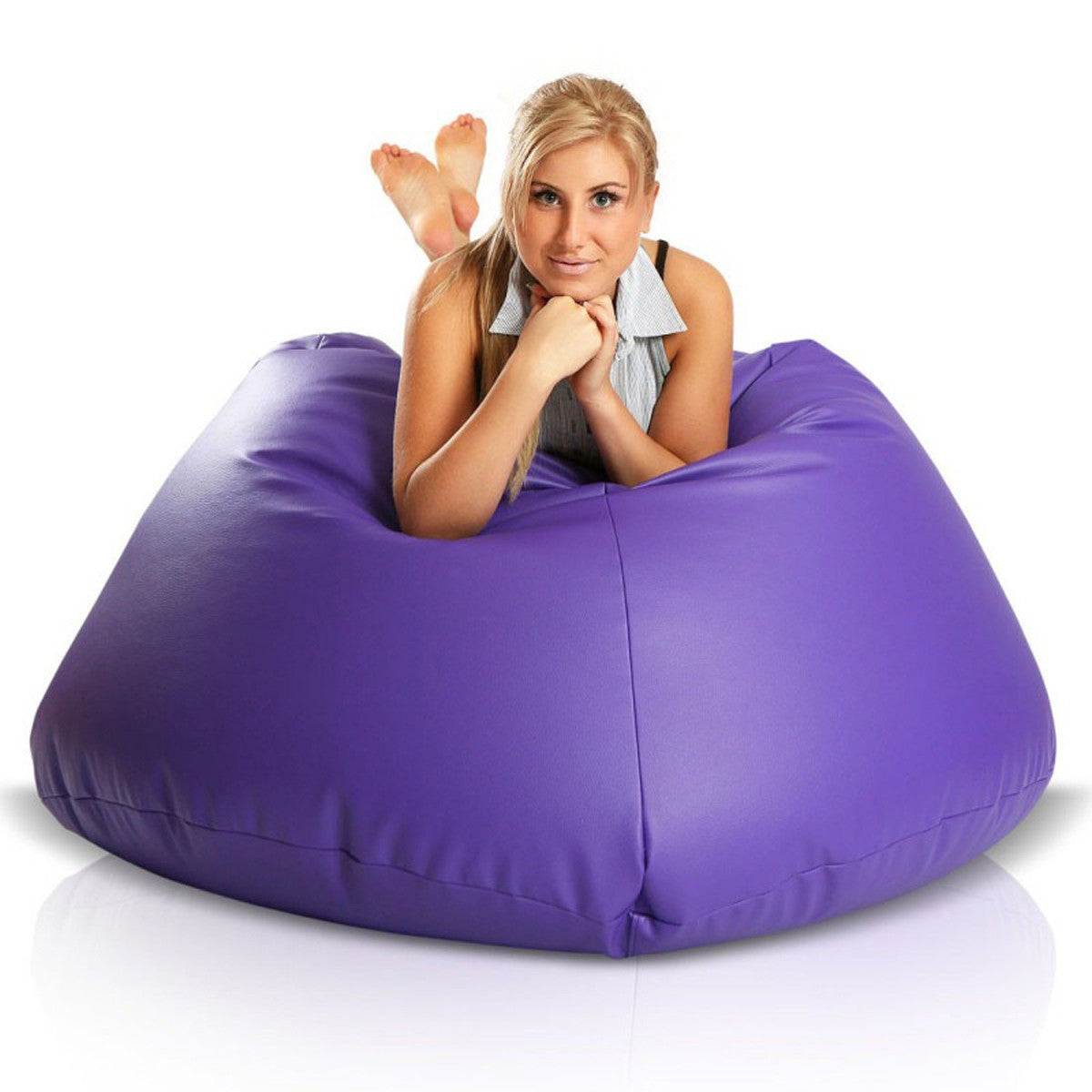 Cover Pouf Poltrona Sacco Maxi XXXL in Ecopelle 70x140 cm