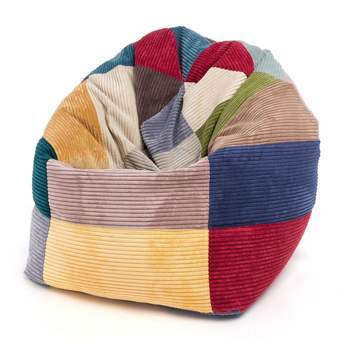 Sofi Pouf Poltrona Sacco in Velluto Velvet a Coste Dim. 75x115 Cm