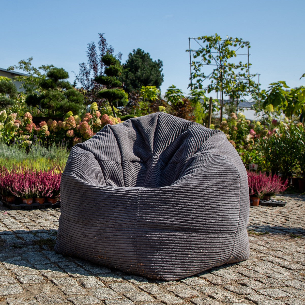 Sofi Pouf Poltrona Sacco in Velluto Velvet a Coste Dim. 75x115 Cm