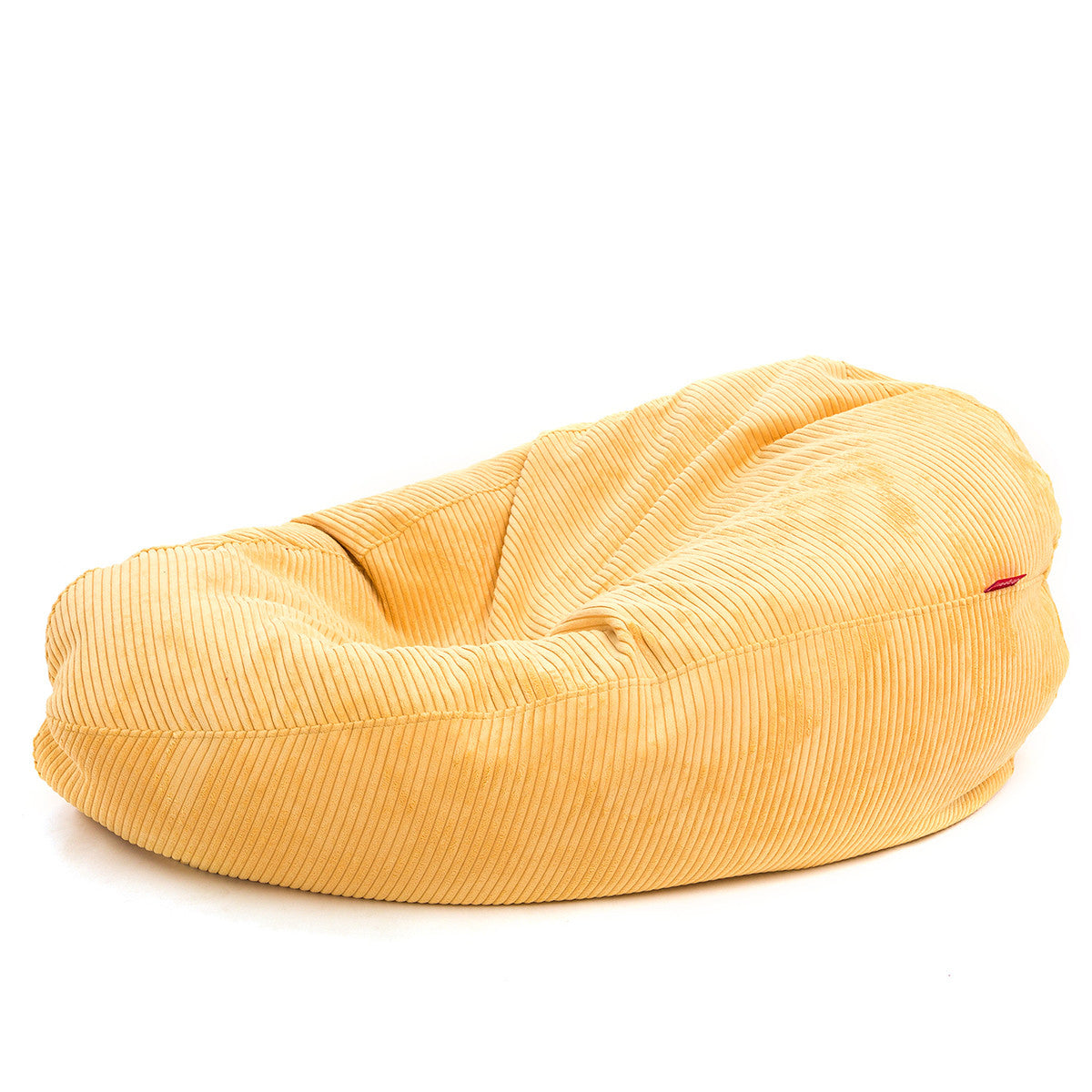Pouf Poltrona Sacco XL Velluto a Coste con Poggiapiedi