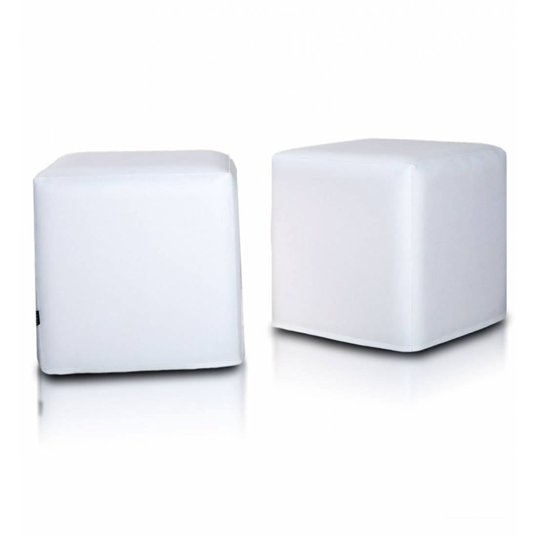 POUF POGGIAPIEDI QUADRATO 40X40 ECOPELLE