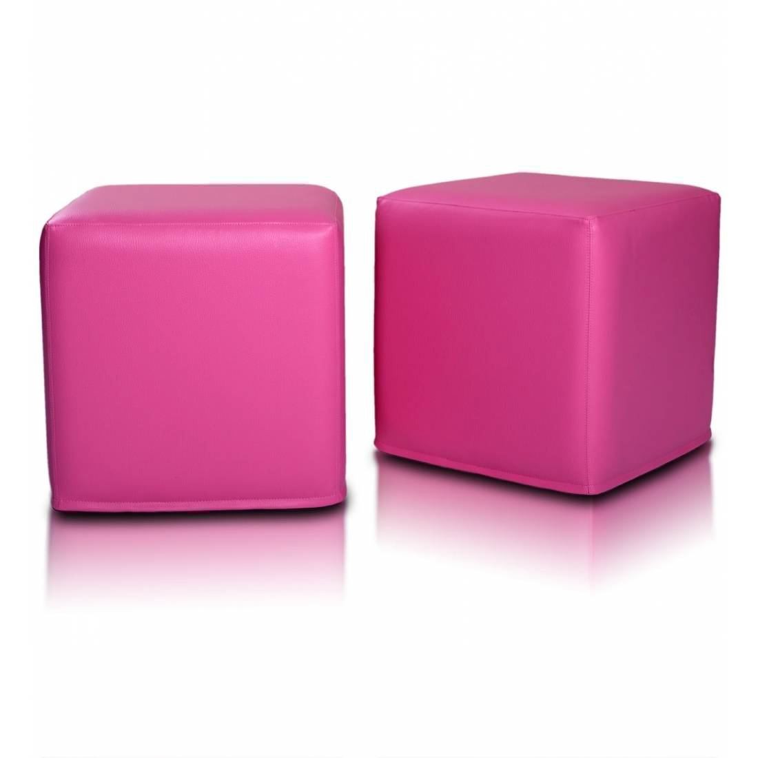 POUF POGGIAPIEDI QUADRATO 40X40 ECOPELLE
