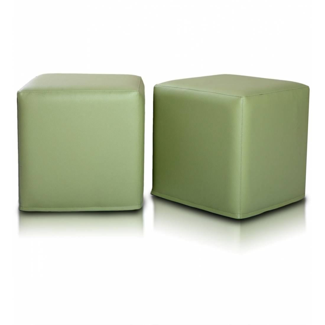 POUF POGGIAPIEDI QUADRATO 40X40 ECOPELLE