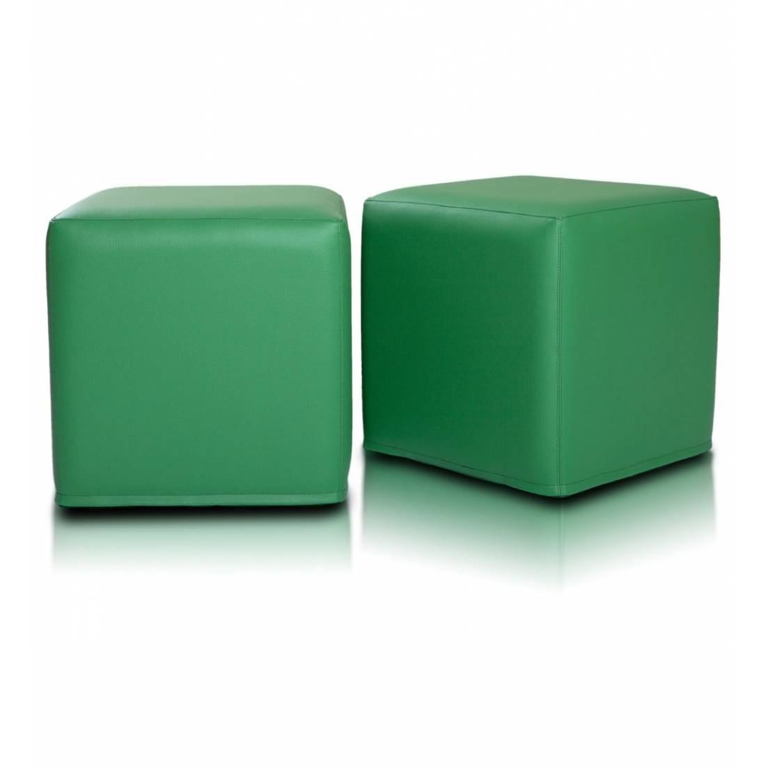 POUF POGGIAPIEDI QUADRATO 40X40 ECOPELLE