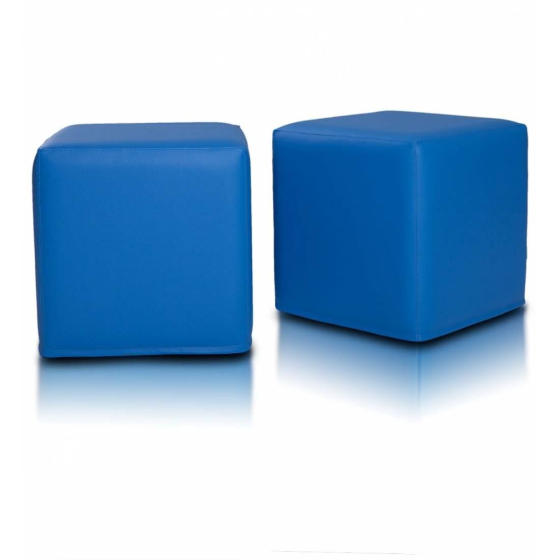 POUF POGGIAPIEDI QUADRATO 40X40 ECOPELLE