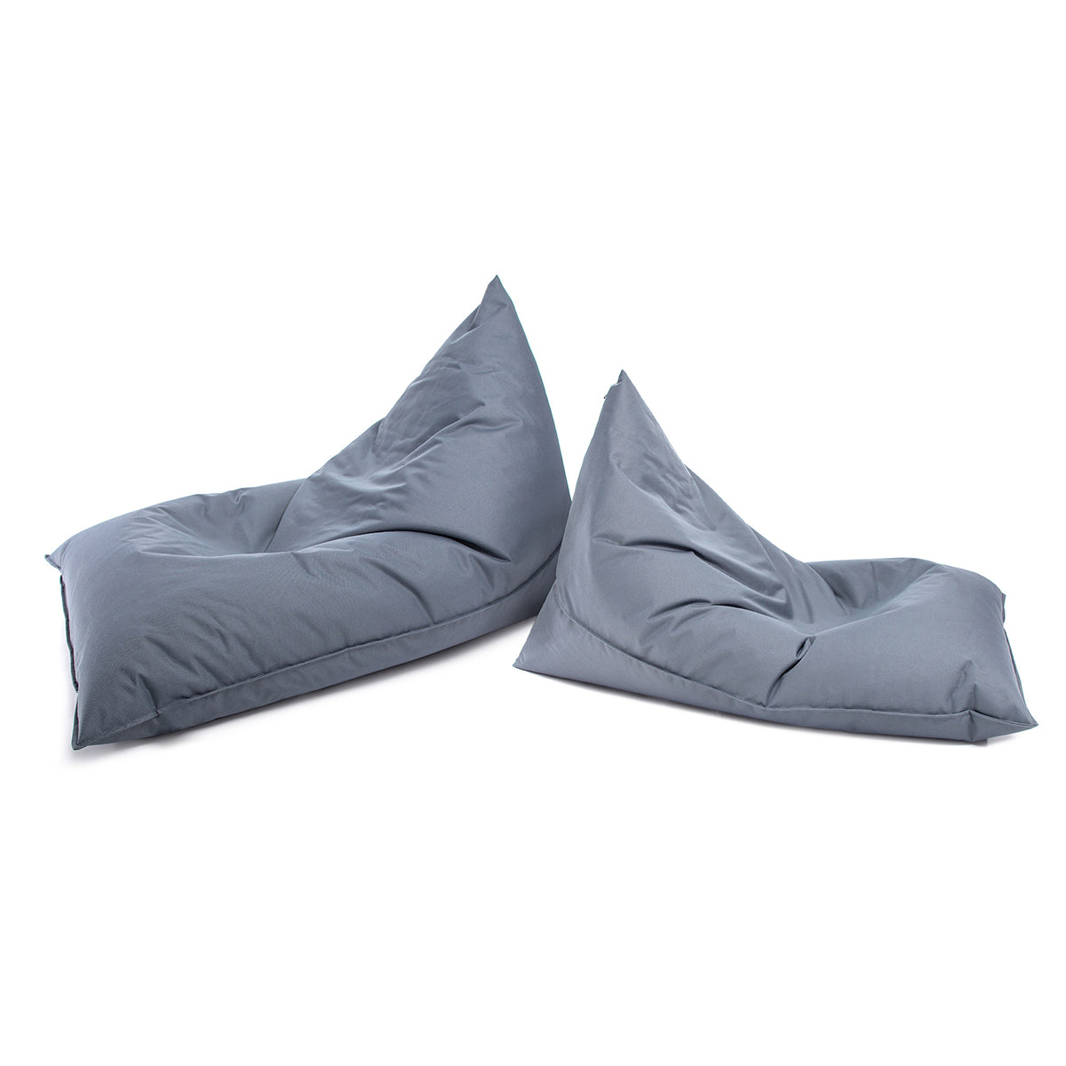 Pouf Triangolare Lazy M Cuscino da Terra 150x100cm Poliestere Impermeabile per Esterno