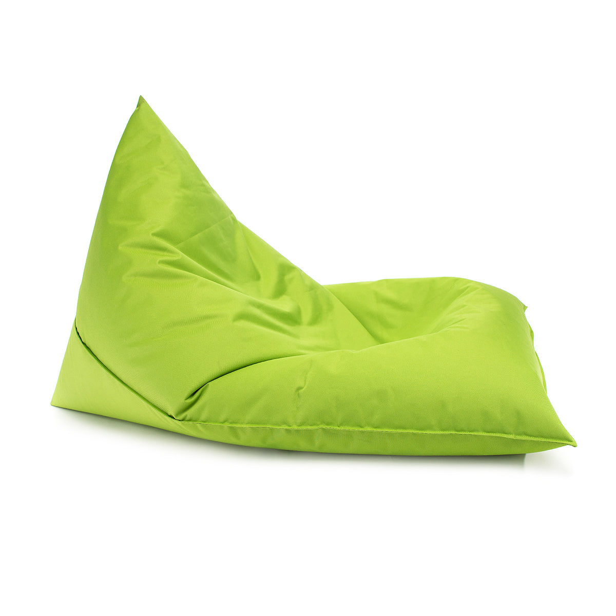 Pouf Triangolare Lazy S Cuscino da Terra 80x130cm Poliestere Impermeabile per Esterno