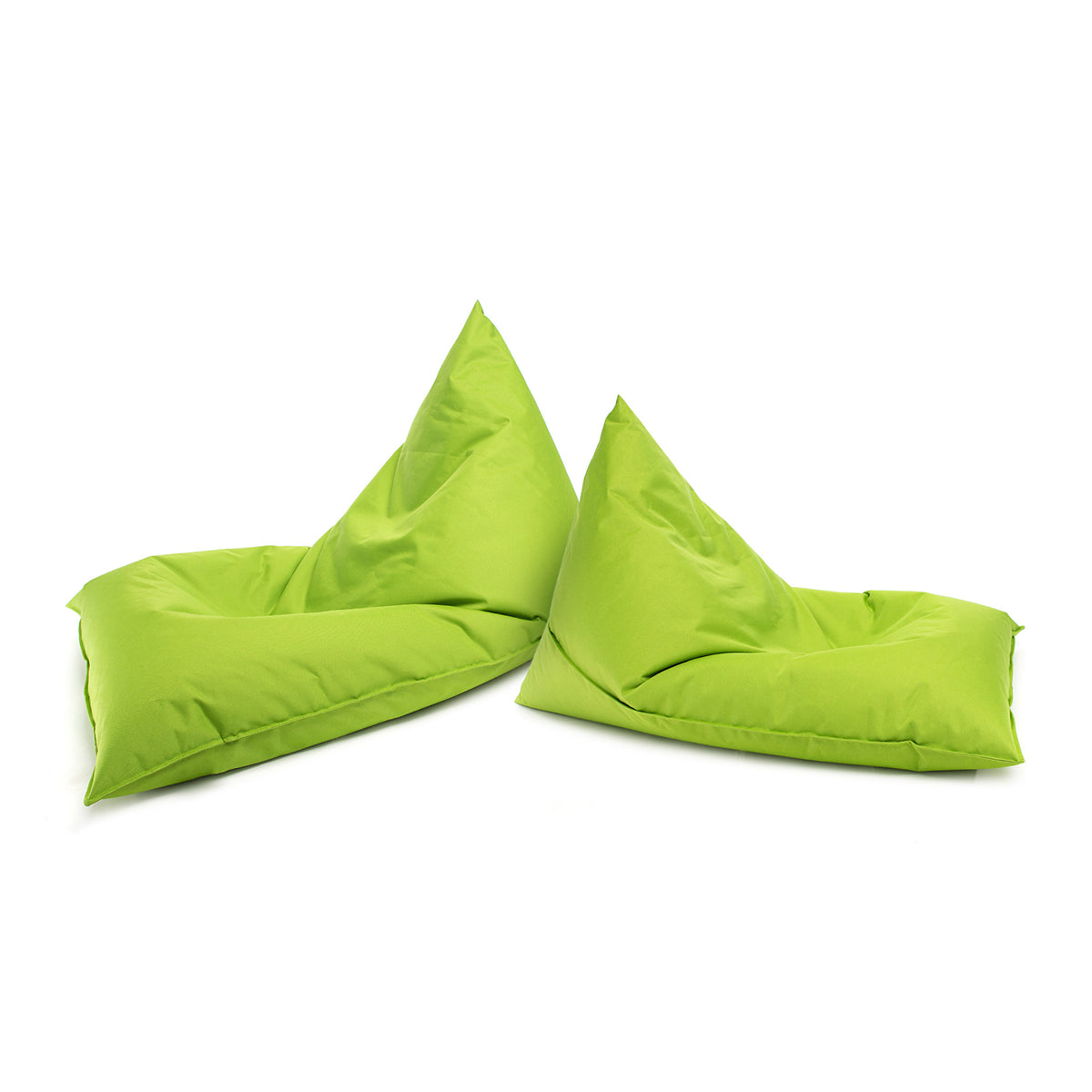 Pouf Triangolare Lazy S Cuscino da Terra 80x130cm Poliestere Impermeabile per Esterno