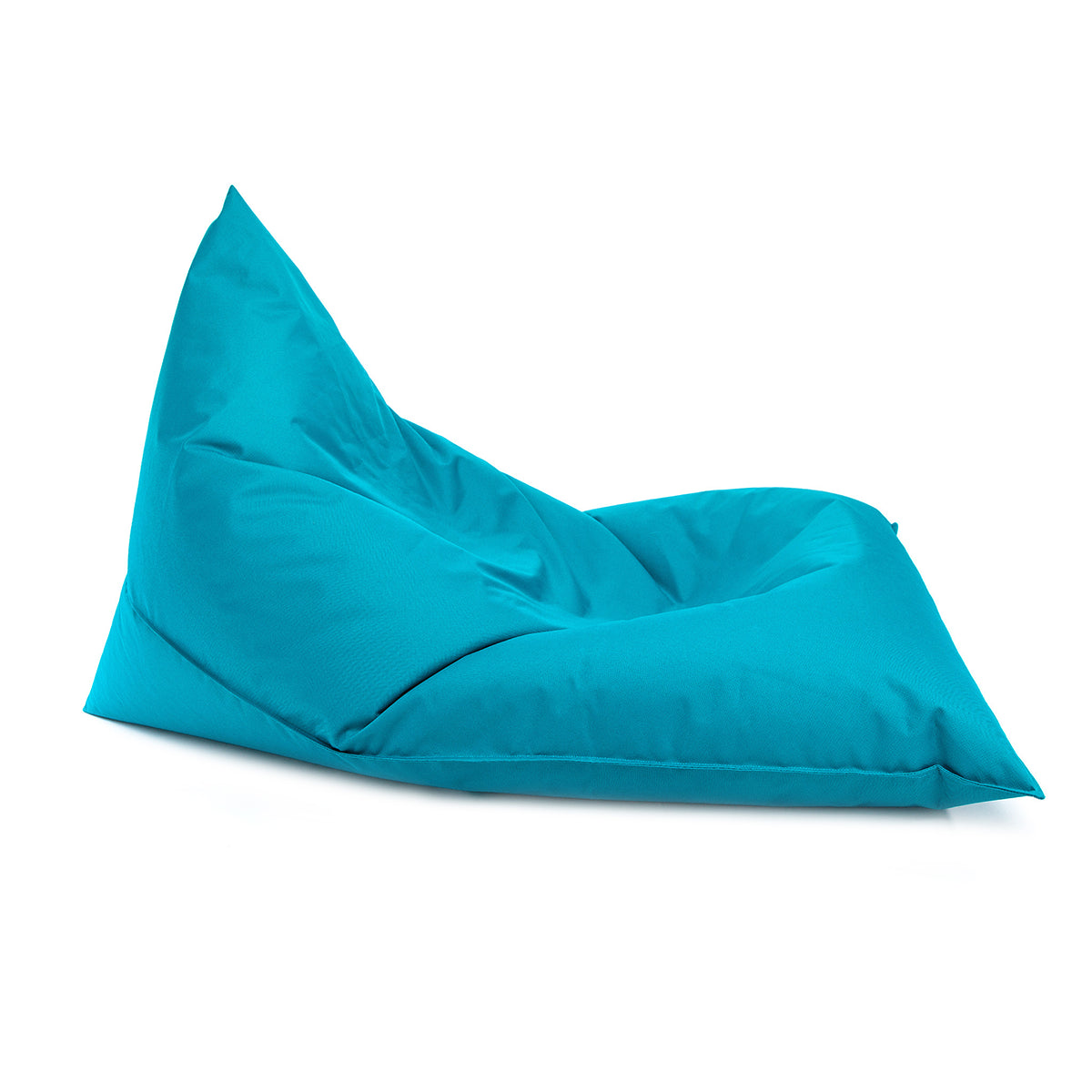 Pouf Triangolare Lazy S Cuscino da Terra 80x130cm Poliestere Impermeabile per Esterno