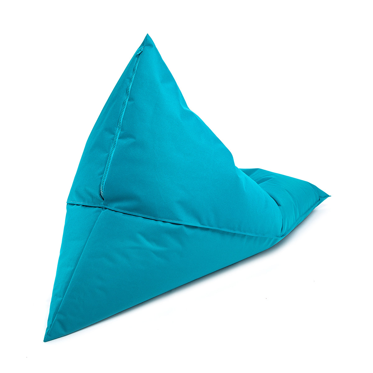 Pouf Triangolare Lazy S Cuscino da Terra 80x130cm Poliestere Impermeabile per Esterno