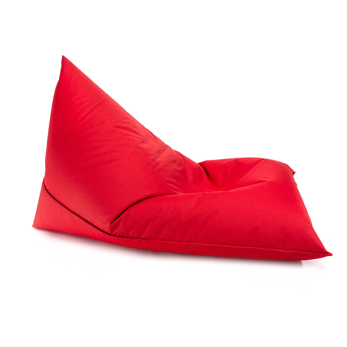 Pouf Triangolare Lazy S Cuscino da Terra 80x130cm Poliestere Impermeabile per Esterno