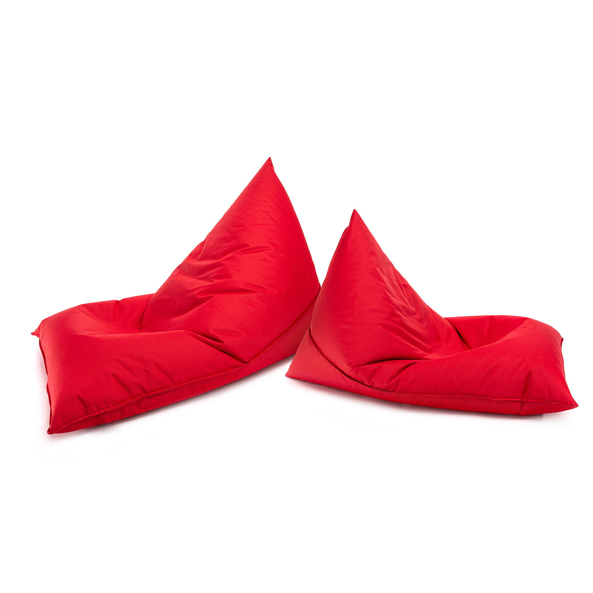Pouf Triangolare Lazy S Cuscino da Terra 80x130cm Poliestere Impermeabile per Esterno