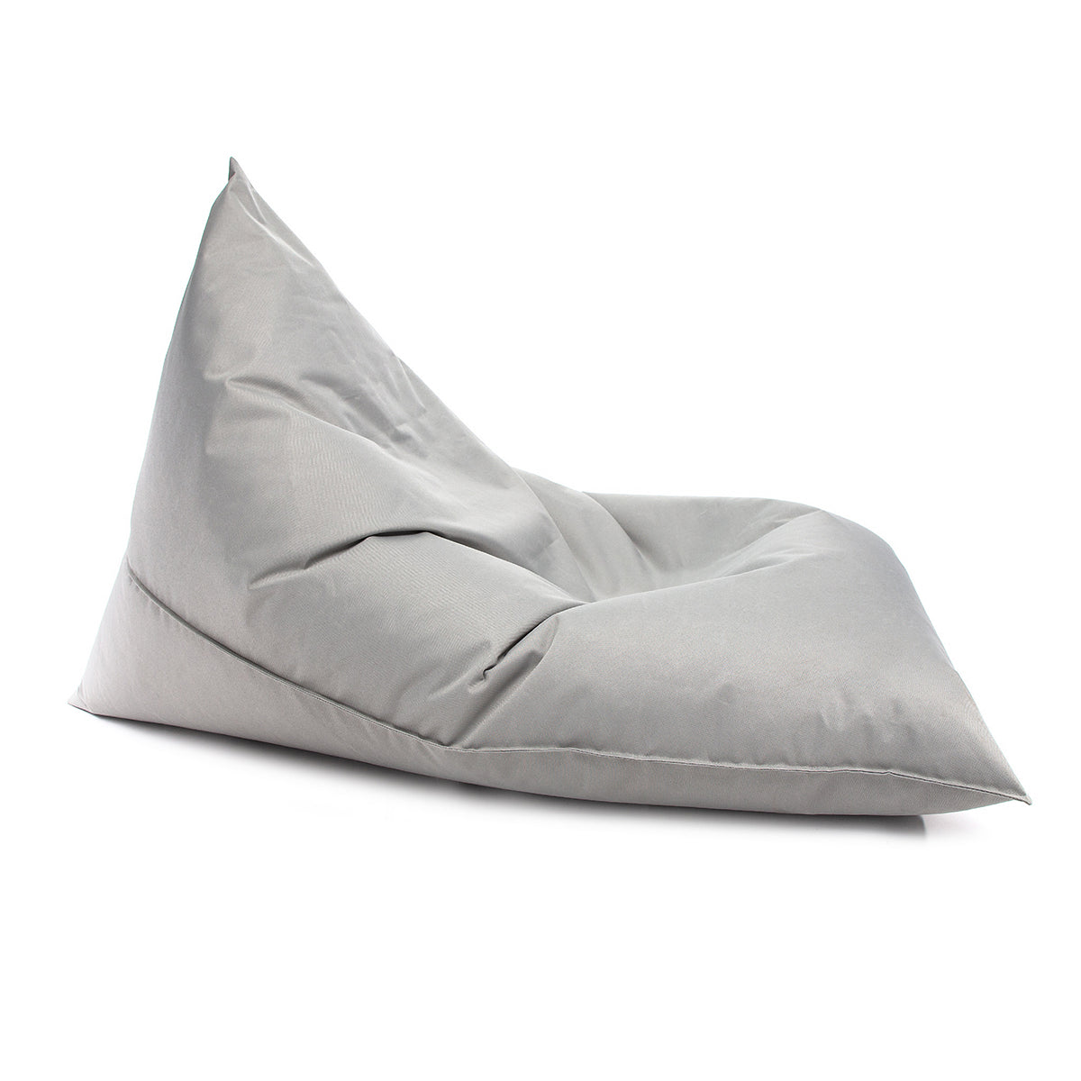 Pouf Triangolare Lazy S Cuscino da Terra 80x130cm Poliestere Impermeabile per Esterno