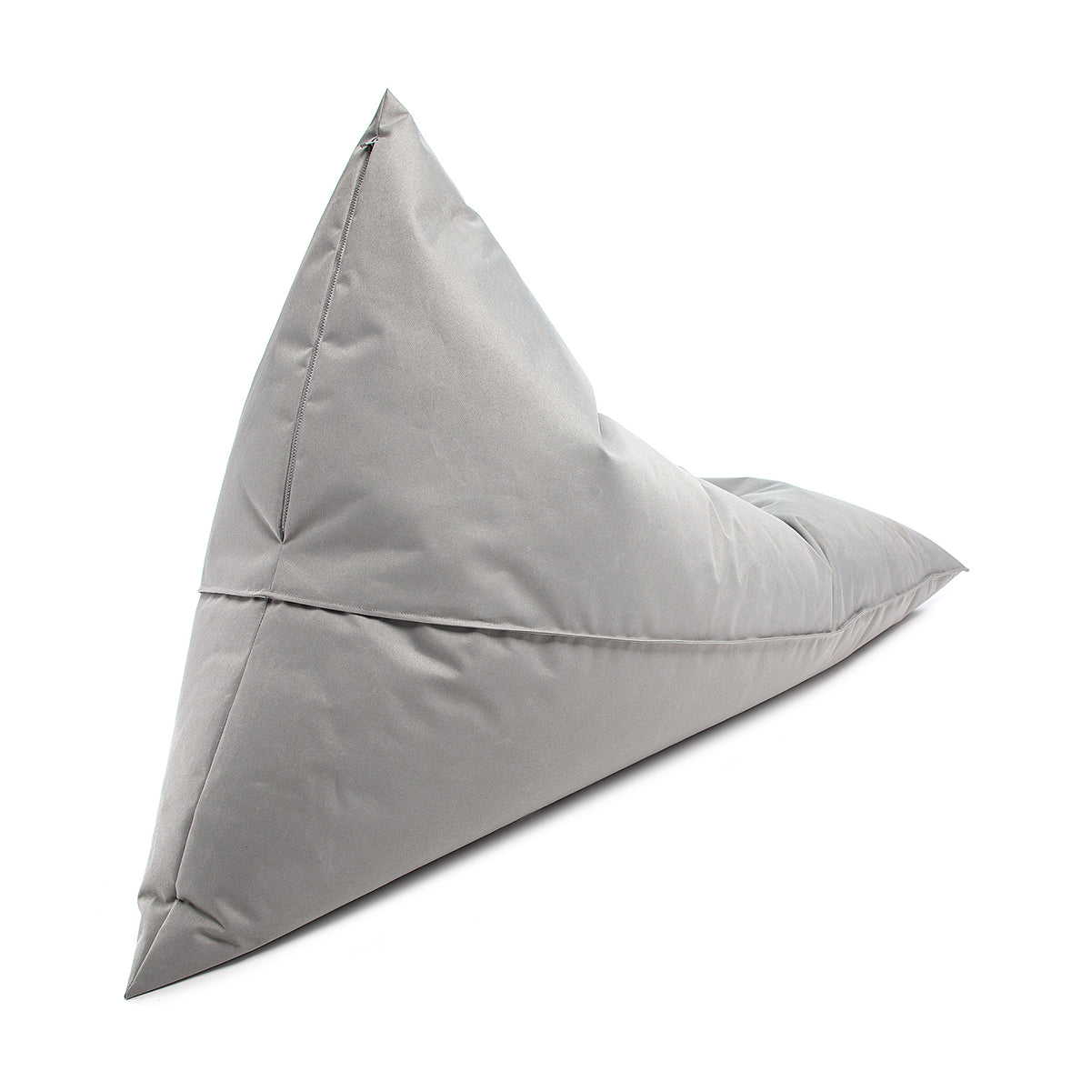 Pouf Triangolare Lazy S Cuscino da Terra 80x130cm Poliestere Impermeabile per Esterno
