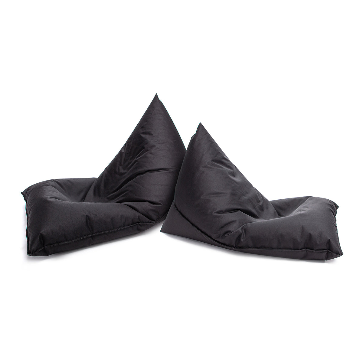 Pouf Triangolare Lazy S Cuscino da Terra 80x130cm Poliestere Impermeabile per Esterno