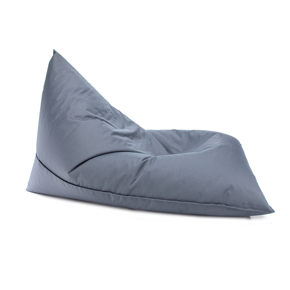 Pouf Triangolare Lazy S Cuscino da Terra 80x130cm Poliestere Impermeabile per Esterno