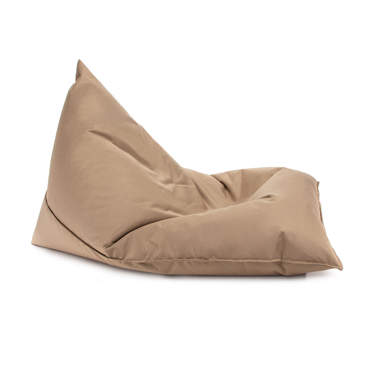 Pouf Triangolare Lazy S Cuscino da Terra 80x130cm Poliestere Impermeabile per Esterno