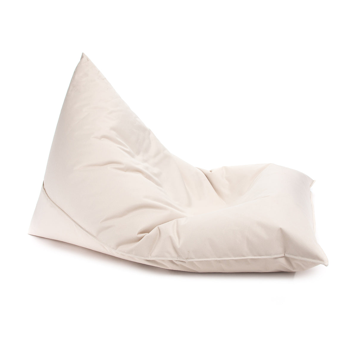 Pouf Triangolare Lazy S Cuscino da Terra 80x130cm Poliestere Impermeabile per Esterno