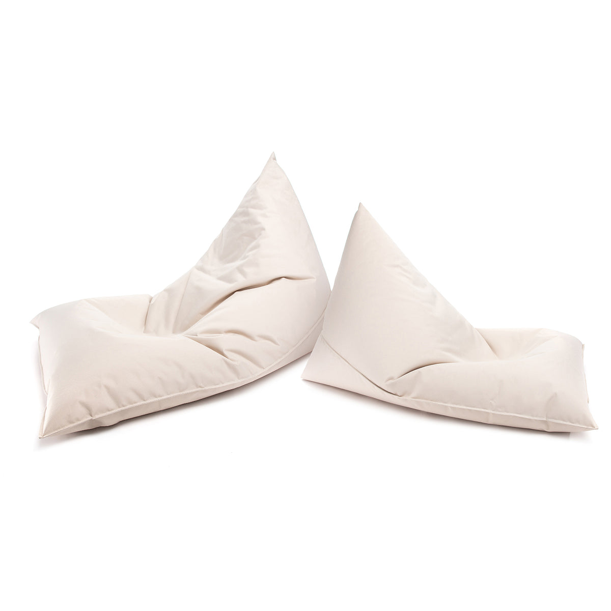 Pouf Triangolare Lazy S Cuscino da Terra 80x130cm Poliestere Impermeabile per Esterno