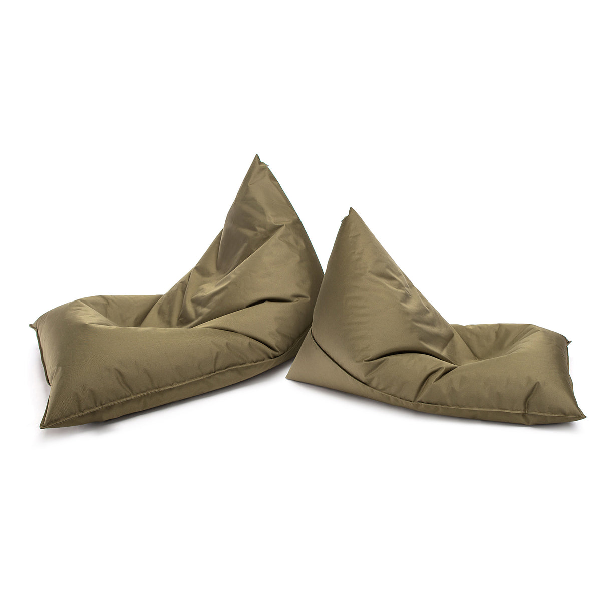 Pouf Triangolare Lazy S Cuscino da Terra 80x130cm Poliestere Impermeabile per Esterno