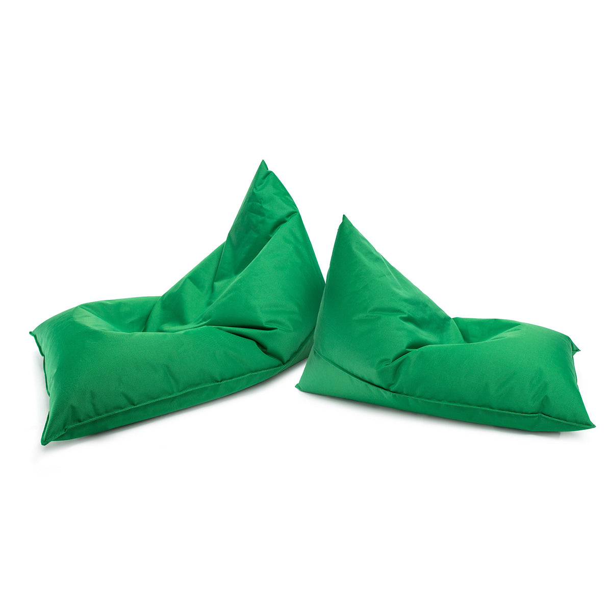 Pouf Triangolare Lazy S Cuscino da Terra 80x130cm Poliestere Impermeabile per Esterno
