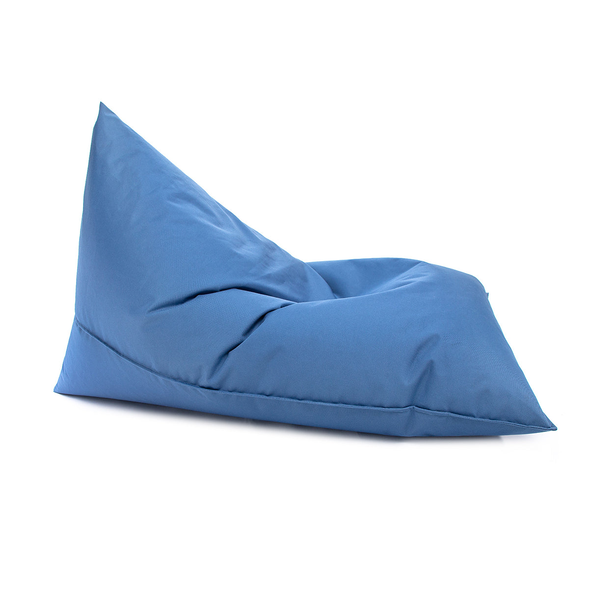 Pouf Triangolare Lazy S Cuscino da Terra 80x130cm Poliestere Impermeabile per Esterno
