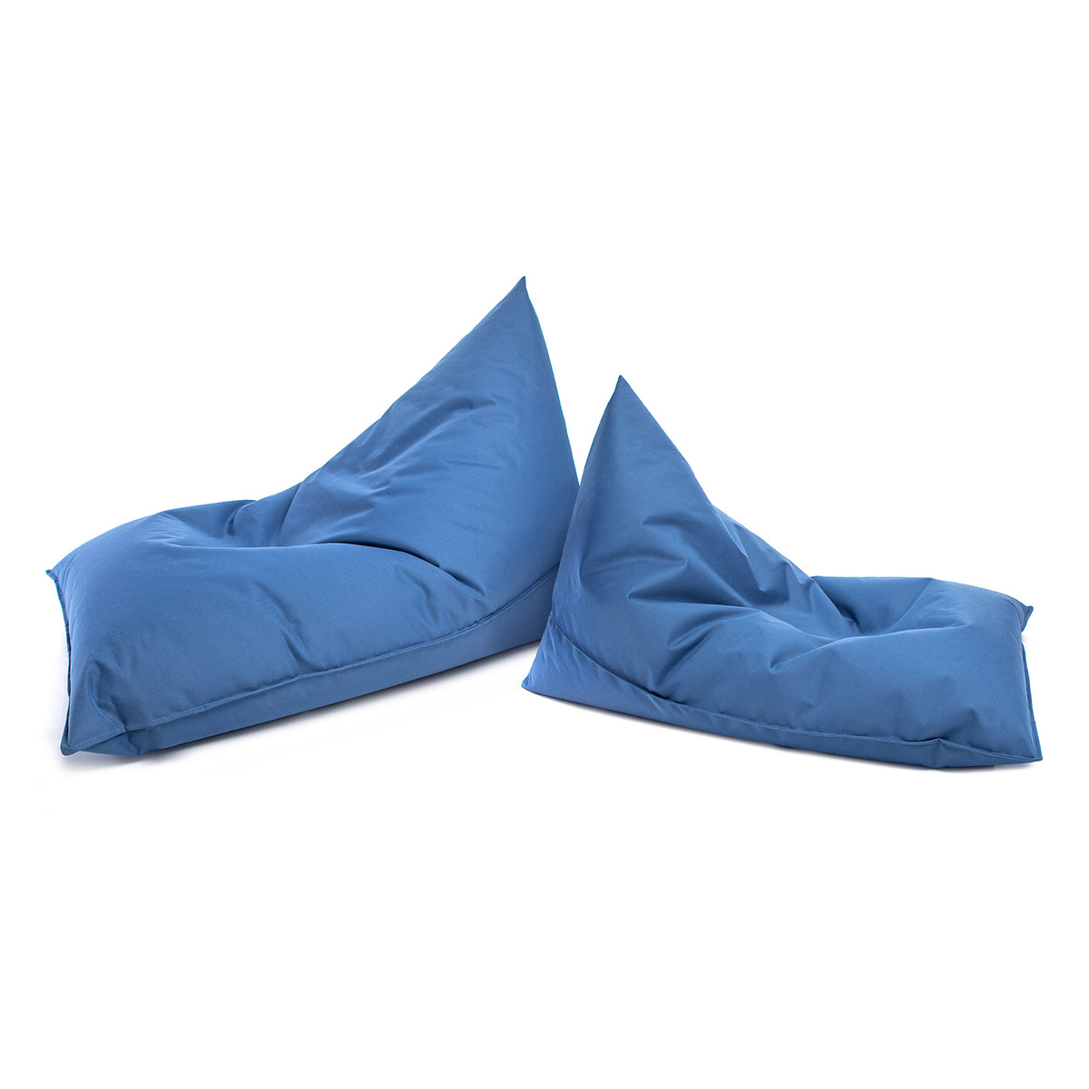 Pouf Triangolare Lazy S Cuscino da Terra 80x130cm Poliestere Impermeabile per Esterno