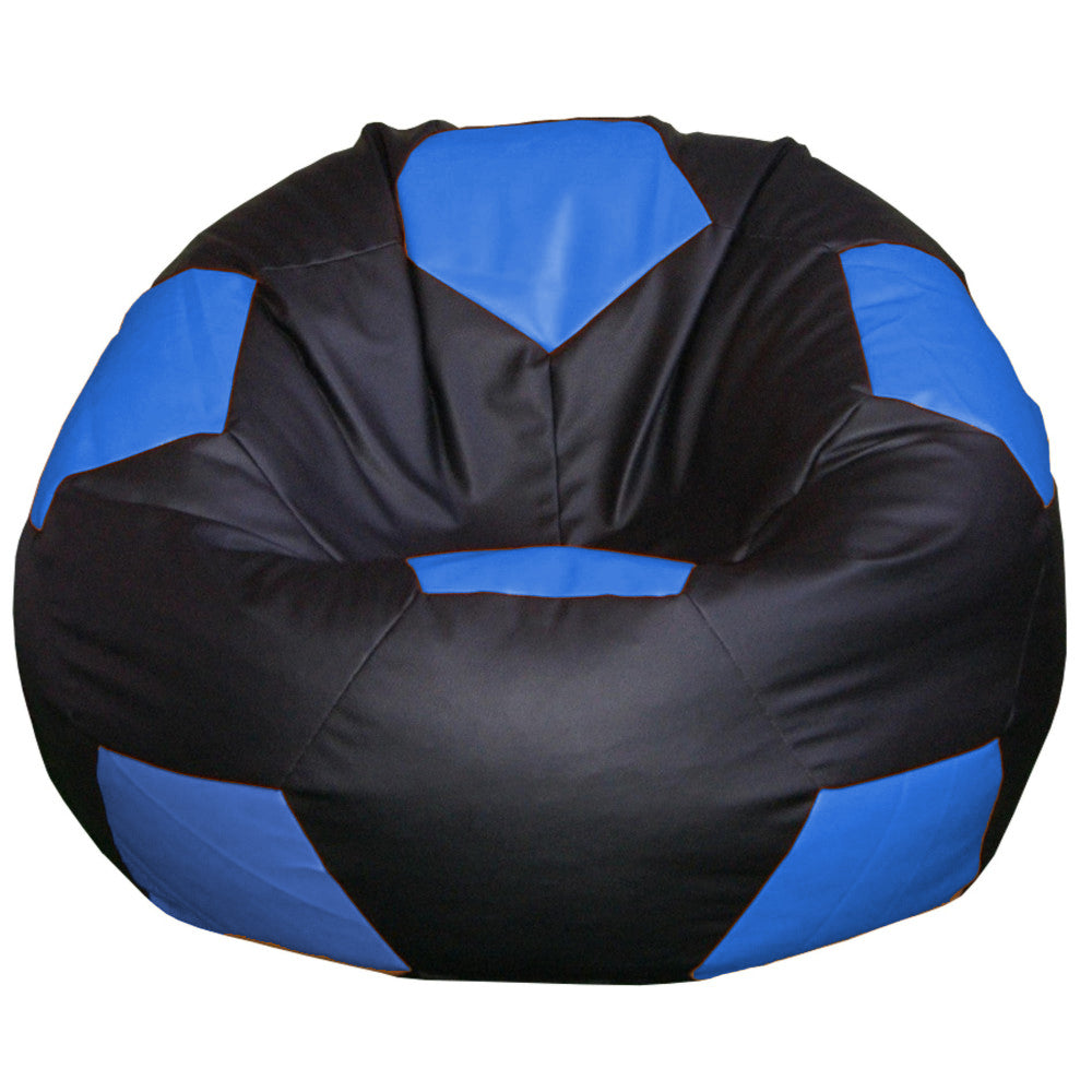 Pouf Pallone Nero Azzurro Inter