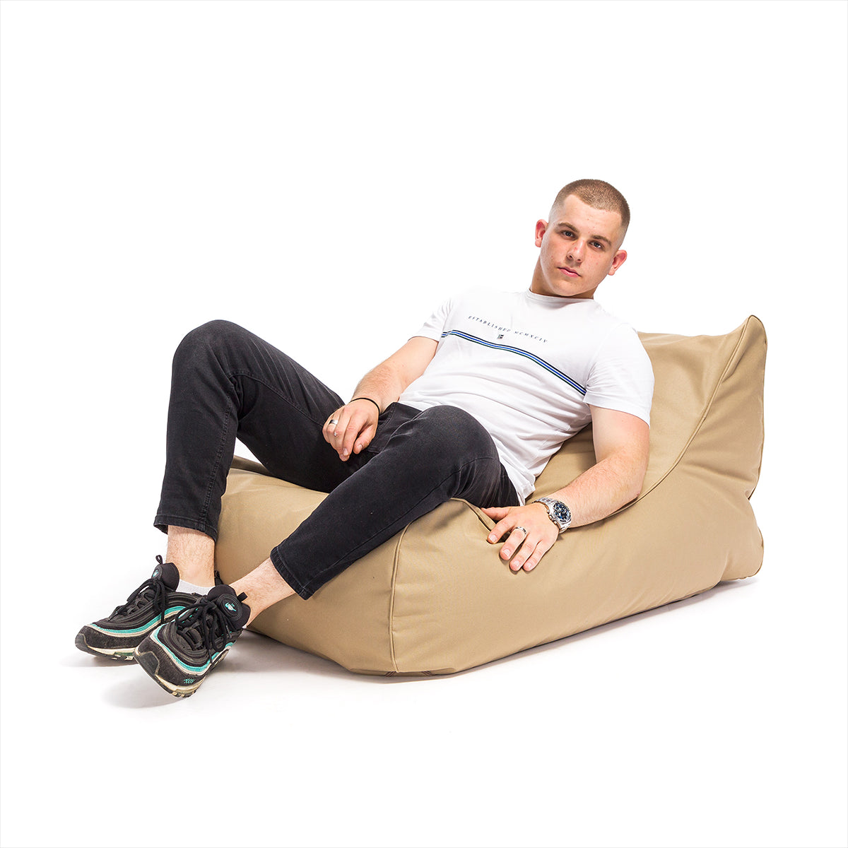 Pouf poltrona sacco chaise longue flavio poliestere