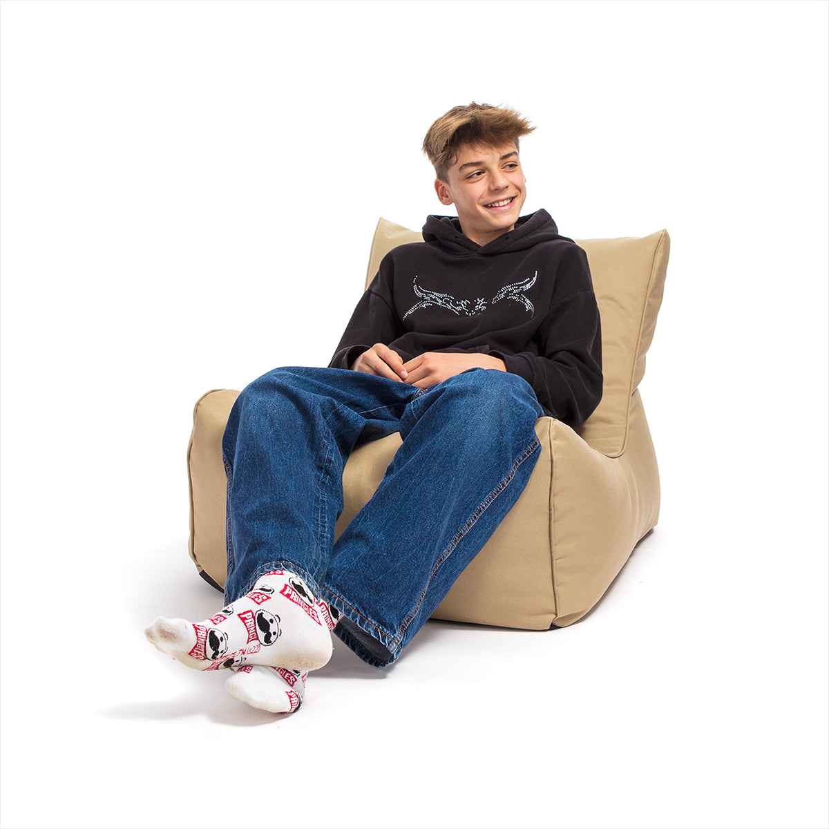 Pouf poltrona sacco chaise longue flavio poliestere