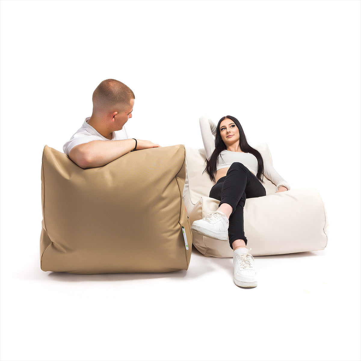 Pouf poltrona sacco chaise longue flavio poliestere