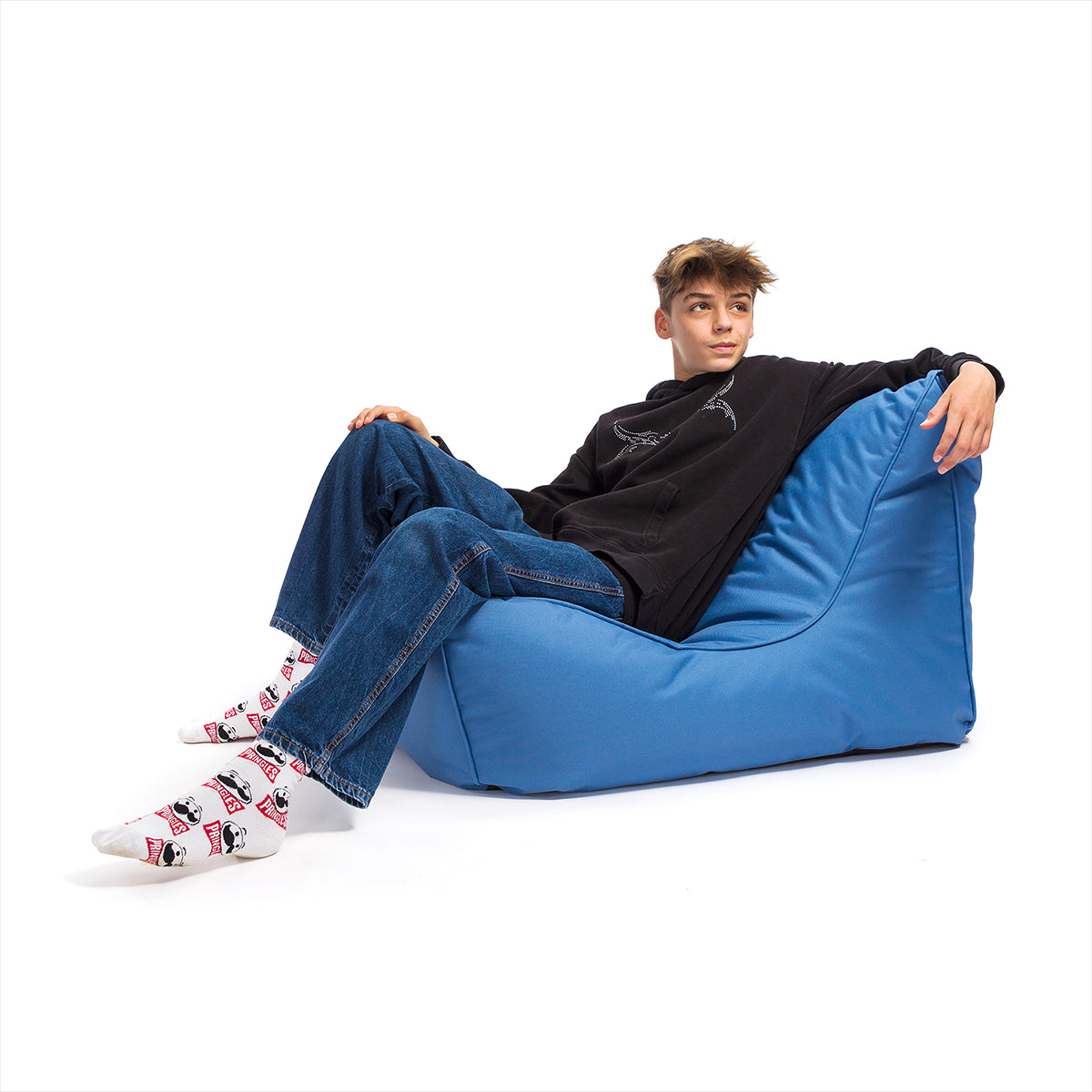 Pouf poltrona sacco chaise longue flavio poliestere