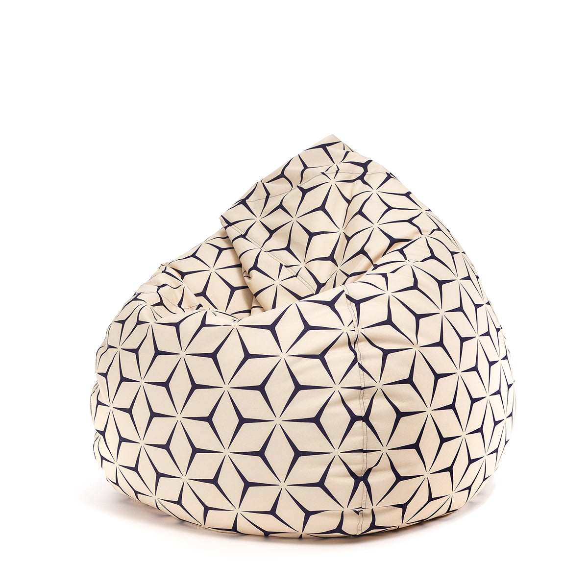 Pouf poltrona sacco oscar in poliestere design con maniglia