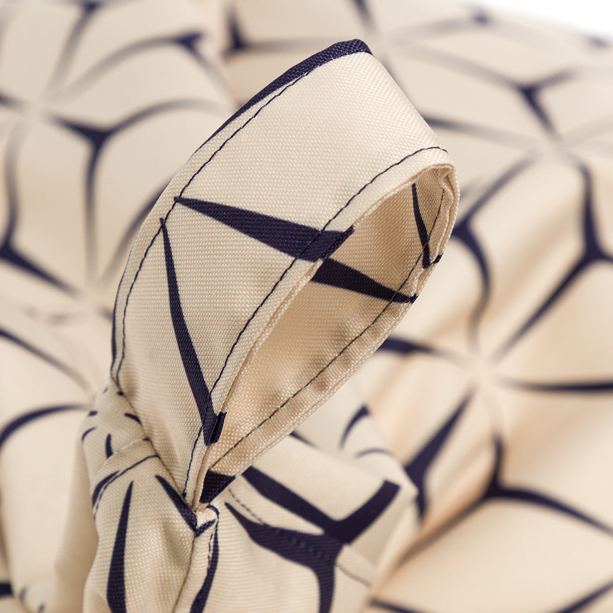 Pouf poltrona sacco oscar in poliestere design con maniglia