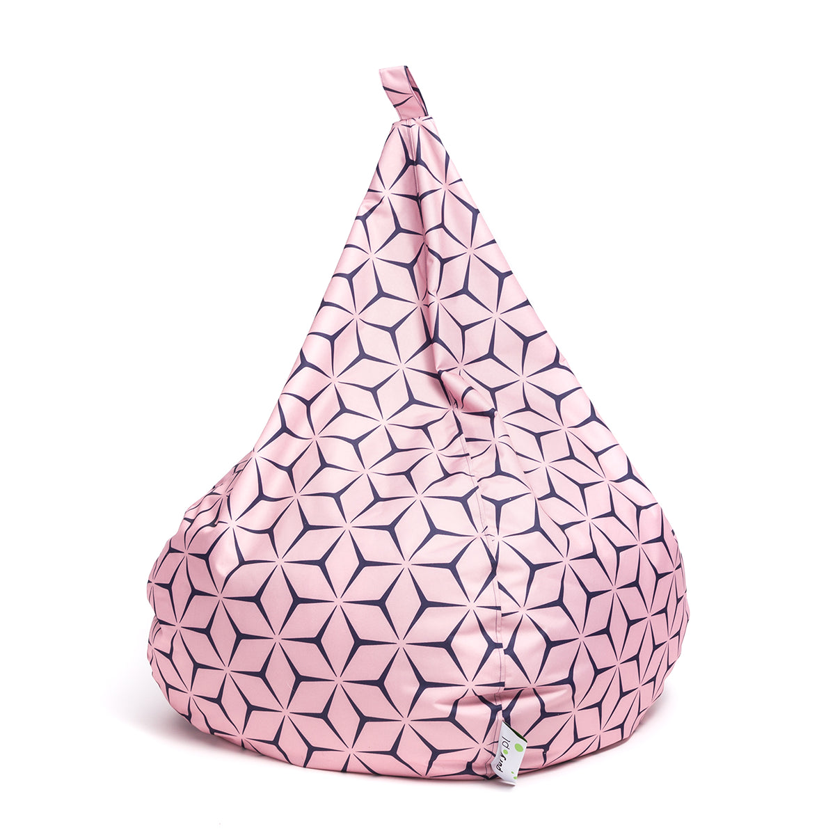 Pouf poltrona sacco oscar in poliestere design con maniglia