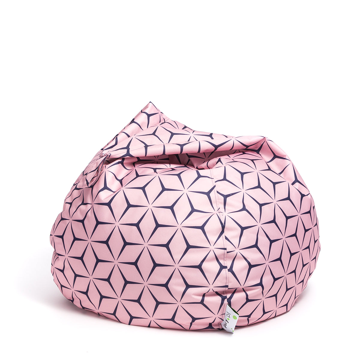 Pouf poltrona sacco oscar in poliestere design con maniglia