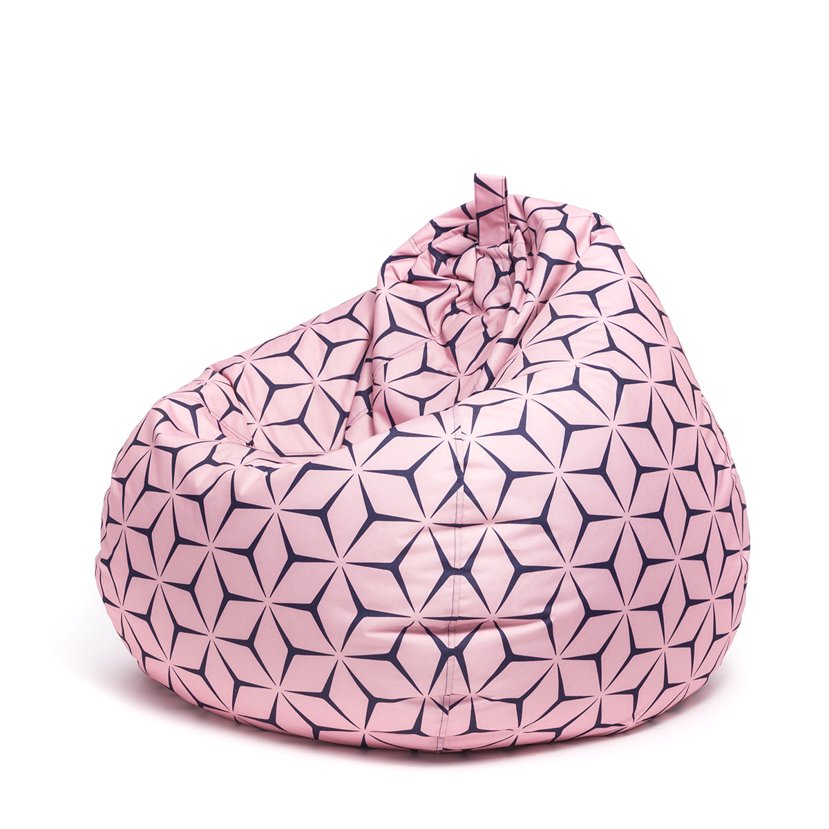 Pouf poltrona sacco oscar in poliestere design con maniglia