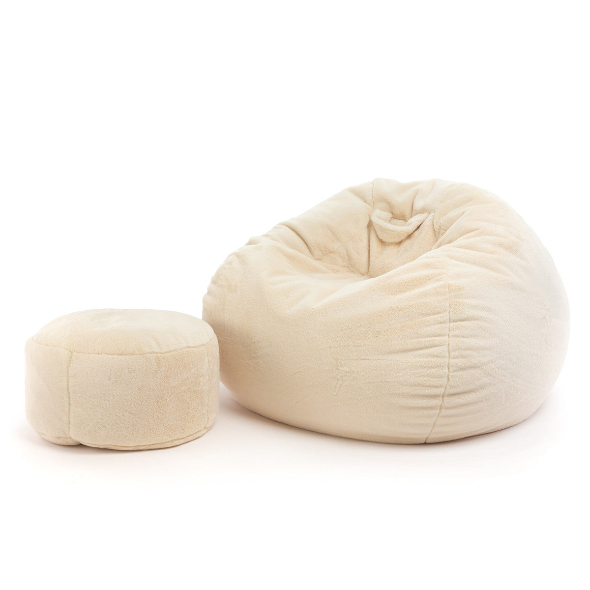 Yeti Pouf Poltrona Sacco Sfoderabile XL in Morbidissima Pelliccia Sintetica