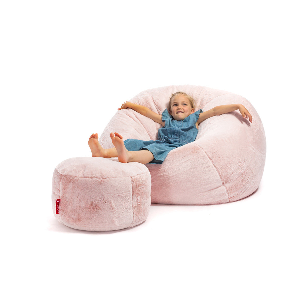 Yeti Pouf Poltrona Sacco Sfoderabile XL in Morbidissima Pelliccia Sintetica