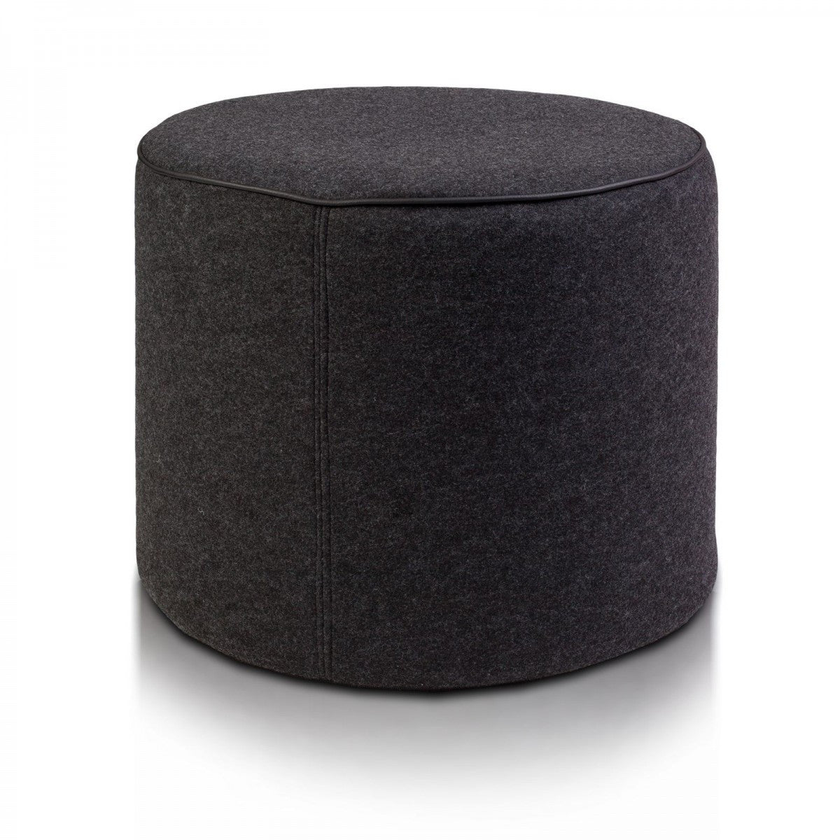 Pouf Poggiapiedi Sgabello Cilindro in Feltro 40x50